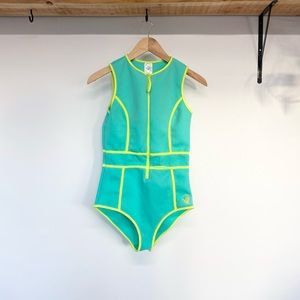 Body Glove Teal & Yellow thick swimsuit